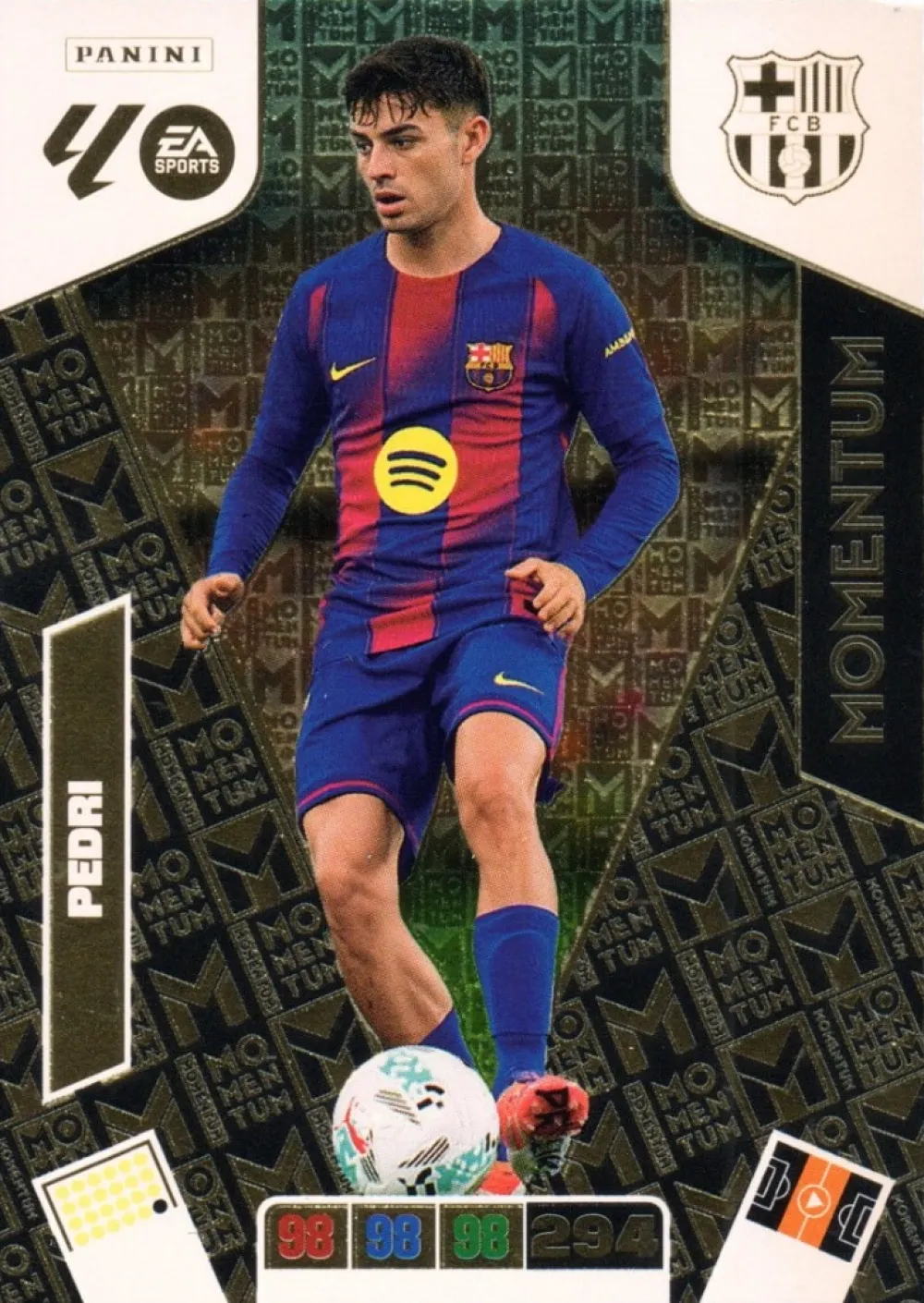 Clearance Panini España Momentum Pedri - FC Barcelona 2025-26 Cromo Panini Adrenalyn XL La Liga 25/26