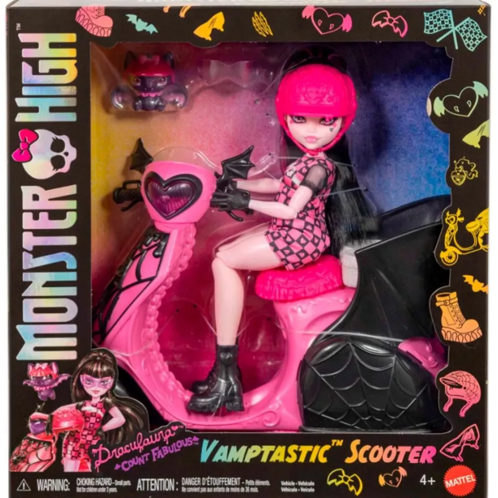 Best Monster High Draculaura y su scooter de Mattel