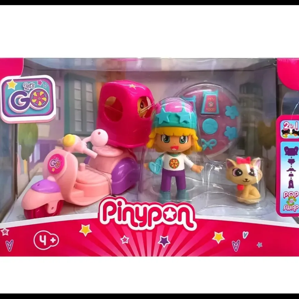 New Pinypon Moto rosa Let's Go! - Famosa