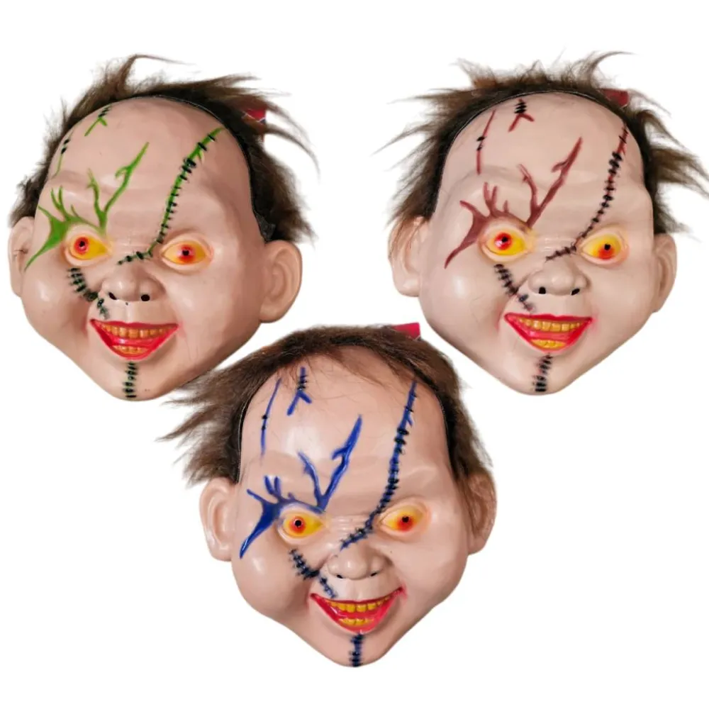 Online Kebedo Moda Máscara de Chucky con Cuchillo Sangriento Falso y Guantes - Talla Única
