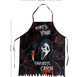 Hot Kebedo Moda Máscara Scream Scary Movie - Delantal, Guantes y Cuchillo Falso sangriento para Adulto