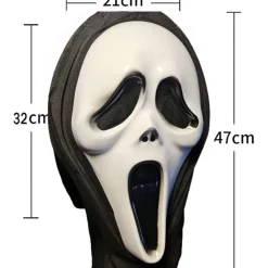 Hot Kebedo Moda Máscara Scream Scary Movie - Delantal, Guantes y Cuchillo Falso sangriento para Adulto