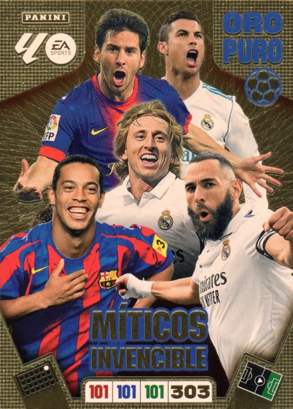Míticos Invencible Oro Puro 2025-26 Cromo Panini Adrenalyn XL La Liga 25/26