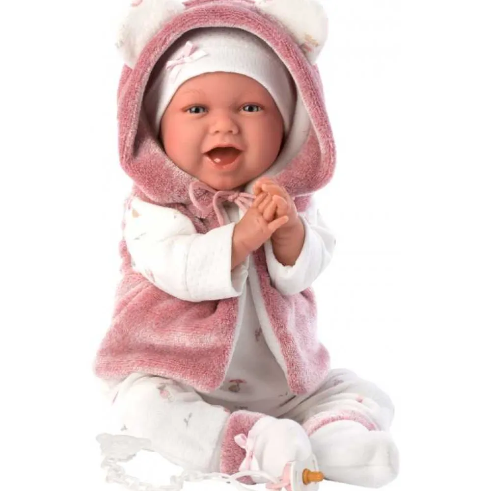 New Llorens Muñeca Bebe Mimi Sonrisas Chaqueta