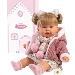 Hot Llorens Muñeca Bebé Llorona Alexandra con chaqueta -