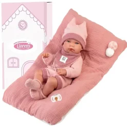Discount Llorens Muñeca Bebé Recién Nacida Julia con cojín Newborn - Cuerpo de Vinyl -