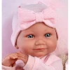 Muñeca Bebé Recién Nacida Nica con Osito Newborn - Cuerpo de Vinyl