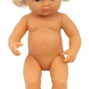 Miniland Muñeca caucásica rubia (38 cm)