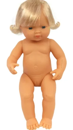 Miniland Muñeca caucásica rubia (38 cm)