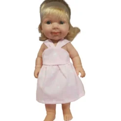 Outlet Arias Muñeca Daniela Elegance con vestido Rosa cabello rubio