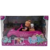 New Simba Muñeca Evi Love Coche Rosa