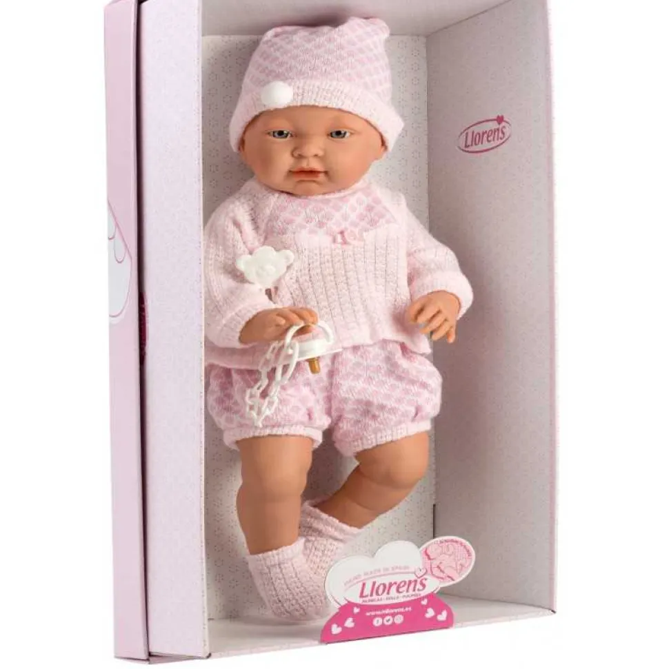 Muñeca Recién Nacida Sofia Vestido Rosa - cuerpo de Vinyl