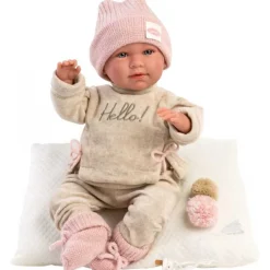 Muñeco Bebe Mimi Llorona cojín color Hielo