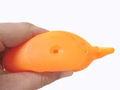 Outlet Working House Muñeco Infantil Goma Flexible Con Silbido Flotador Agua Baño Pez Naranja