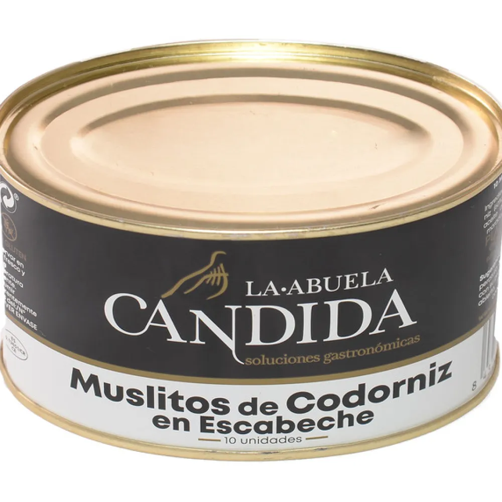New La Abuela Cándida Muslitos de Codorniz en escabeche Lata con 10 uds