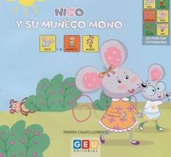 Clearance GEU Nico y su muñeco mono. Lectura con pictogramas