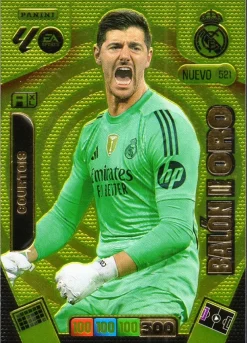 Panini España Nuevo Balón de Oro 521 Courtois 2025-26 Cromo Panini Adrenalyn XL La Liga 25/26 2ª Edición
