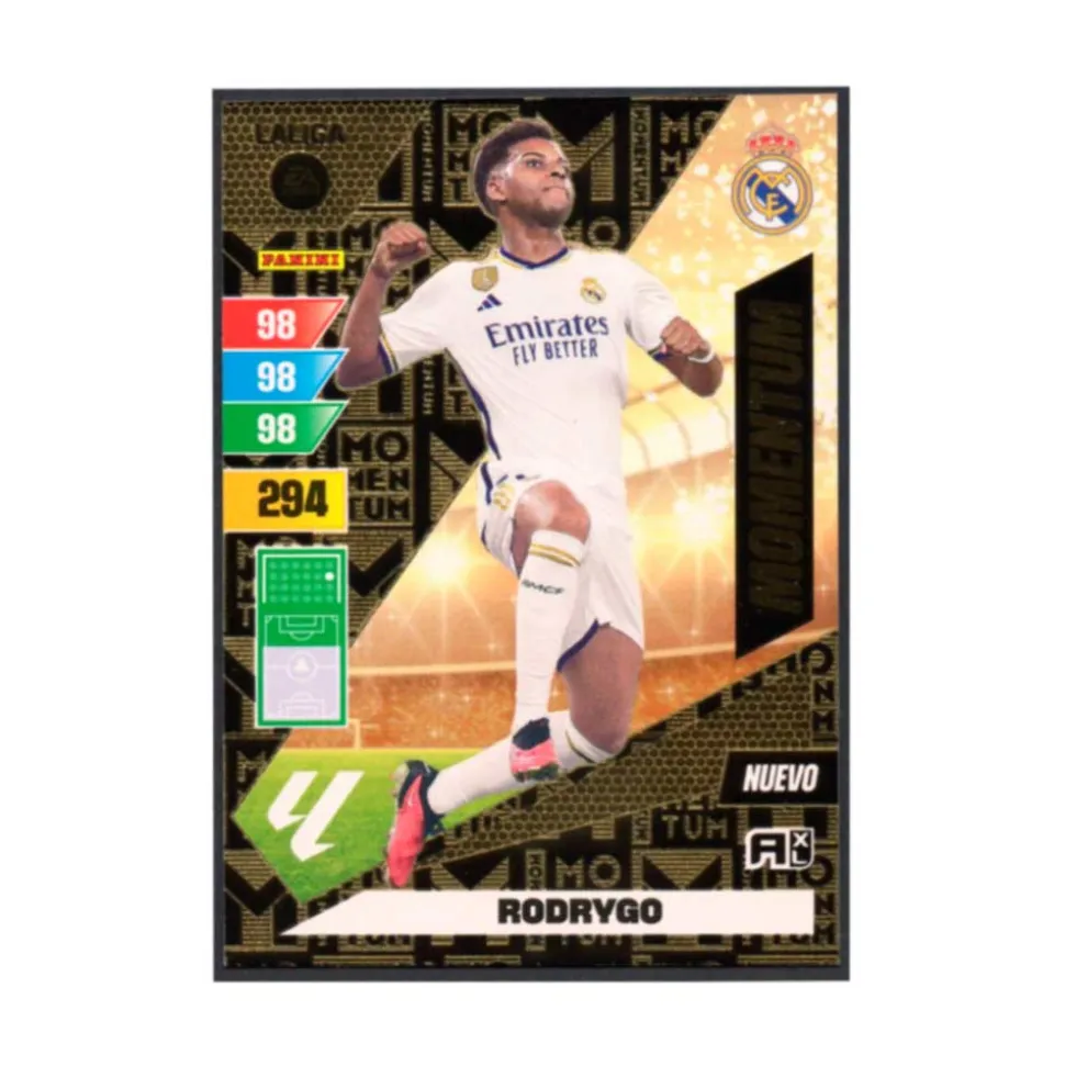 Nuevo Momentum Rodrygo - Real Madrid cromo Adrenalyn XL 2023 2024 La liga 23/24