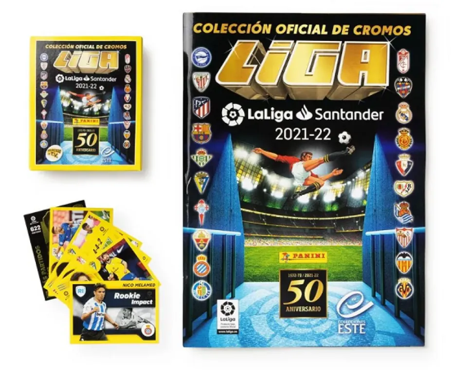 Pack Album + Caja Cajita Con 50 sobres Liga Este 2021/22
