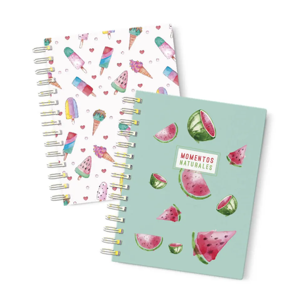 Pack 2 cuadernos solidarios de bolsillo frutas Fundación Prodis
