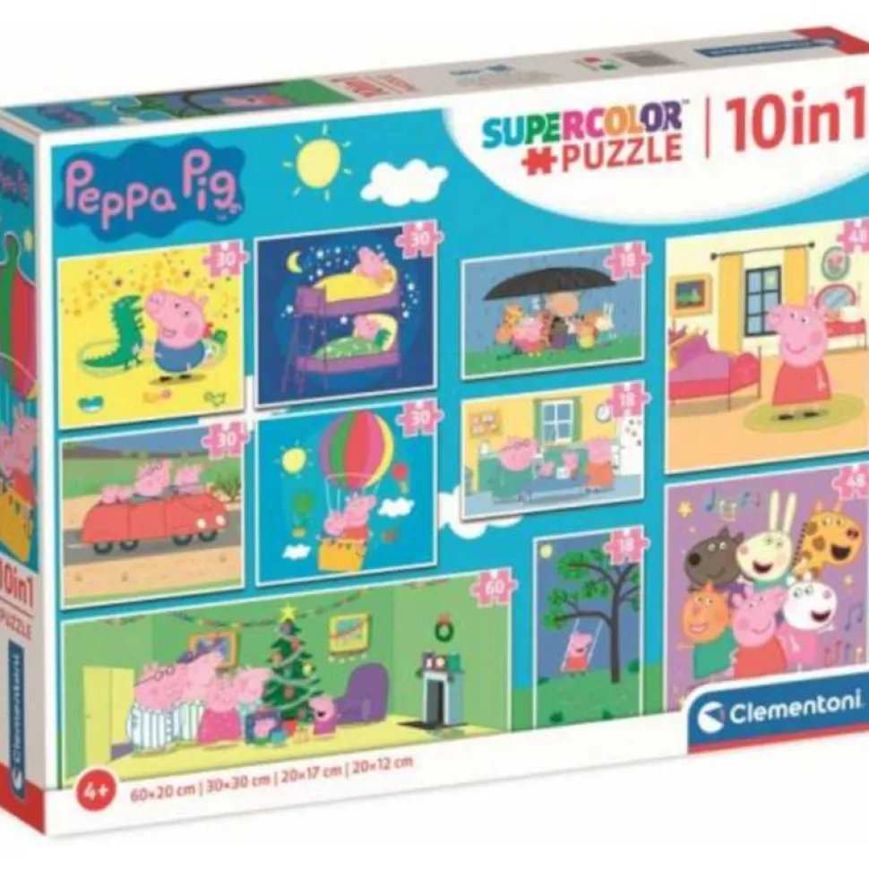 Pack de Diez Puzzles Peppa Pig