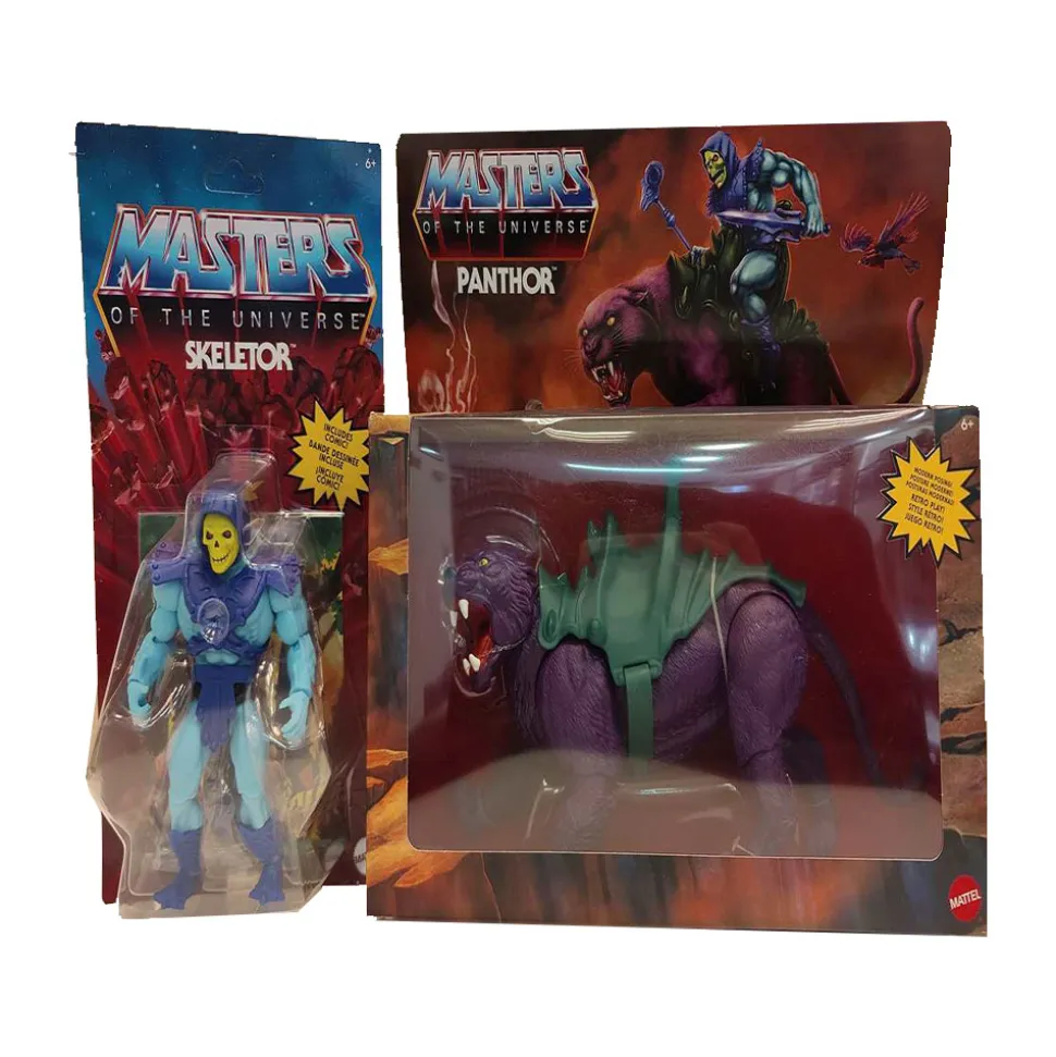 Pack de figuras Mattel de Masters of the Universe: Skeletor + Panthor