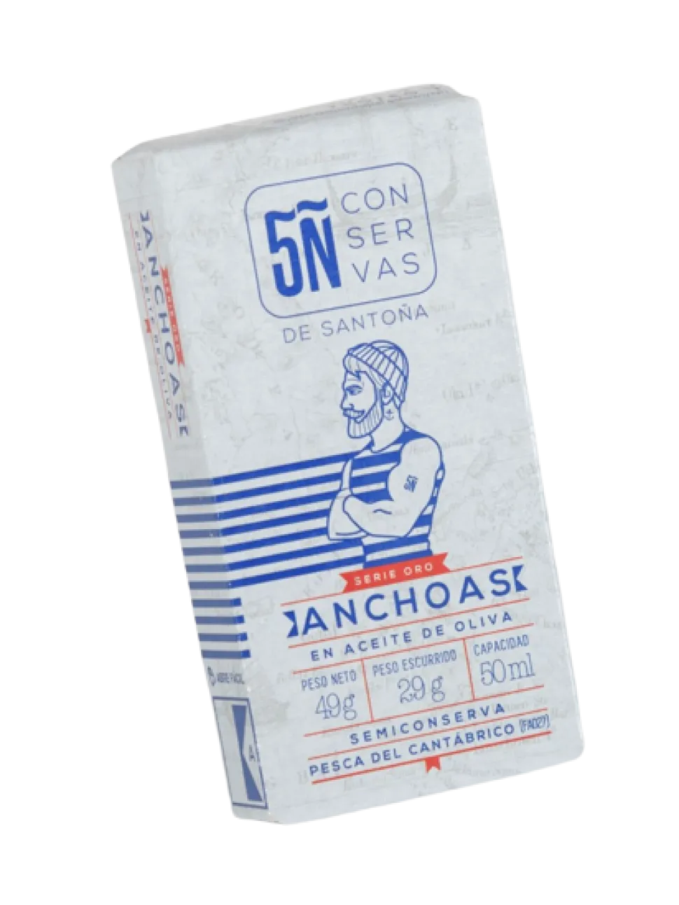 Pack de 15 latas de Anchoas del Cantábrico Oliva Oro 50 ML