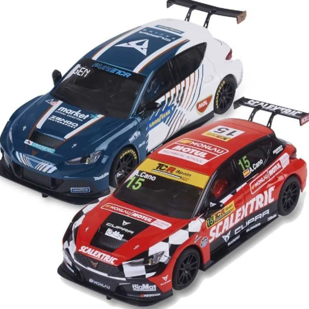 Discount Scalextric Pack dúo Coches Cupra León E-racer y Cupra León Competition