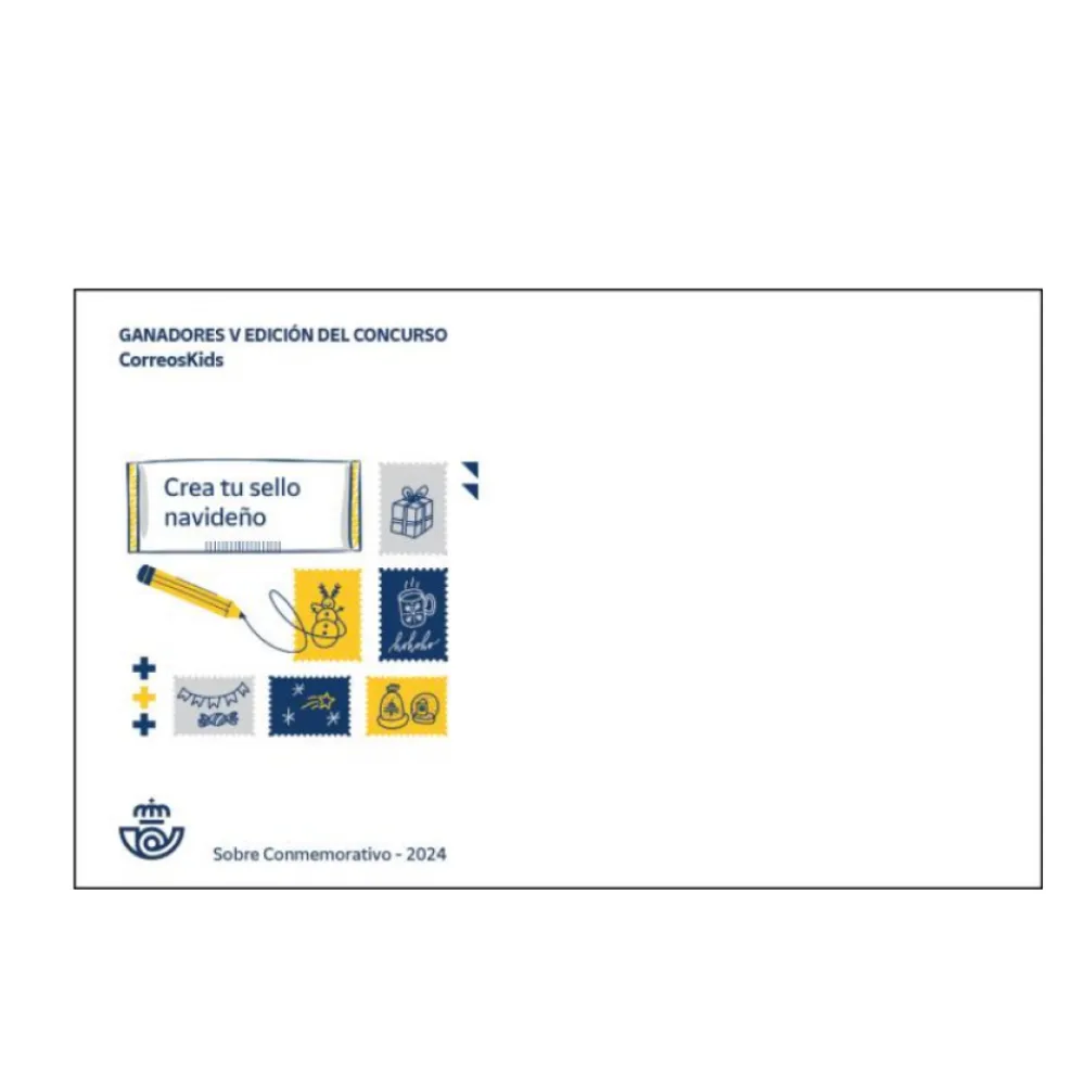 Clearance Pack filatélico CORREOS KIDS 2023 | Pack 8 TUSELLO NAVIDAD + regalo sobre pequeño