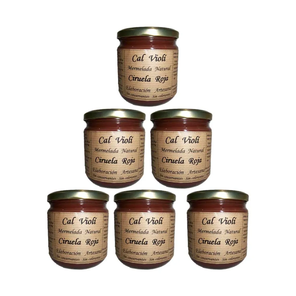 New Cal Violí Pack mermelada de ciruela roja - 6x340 ml