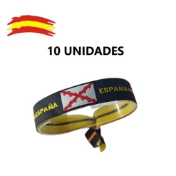 PCMaes Pack pulseras -Cruz de Borgoña 10 unidades