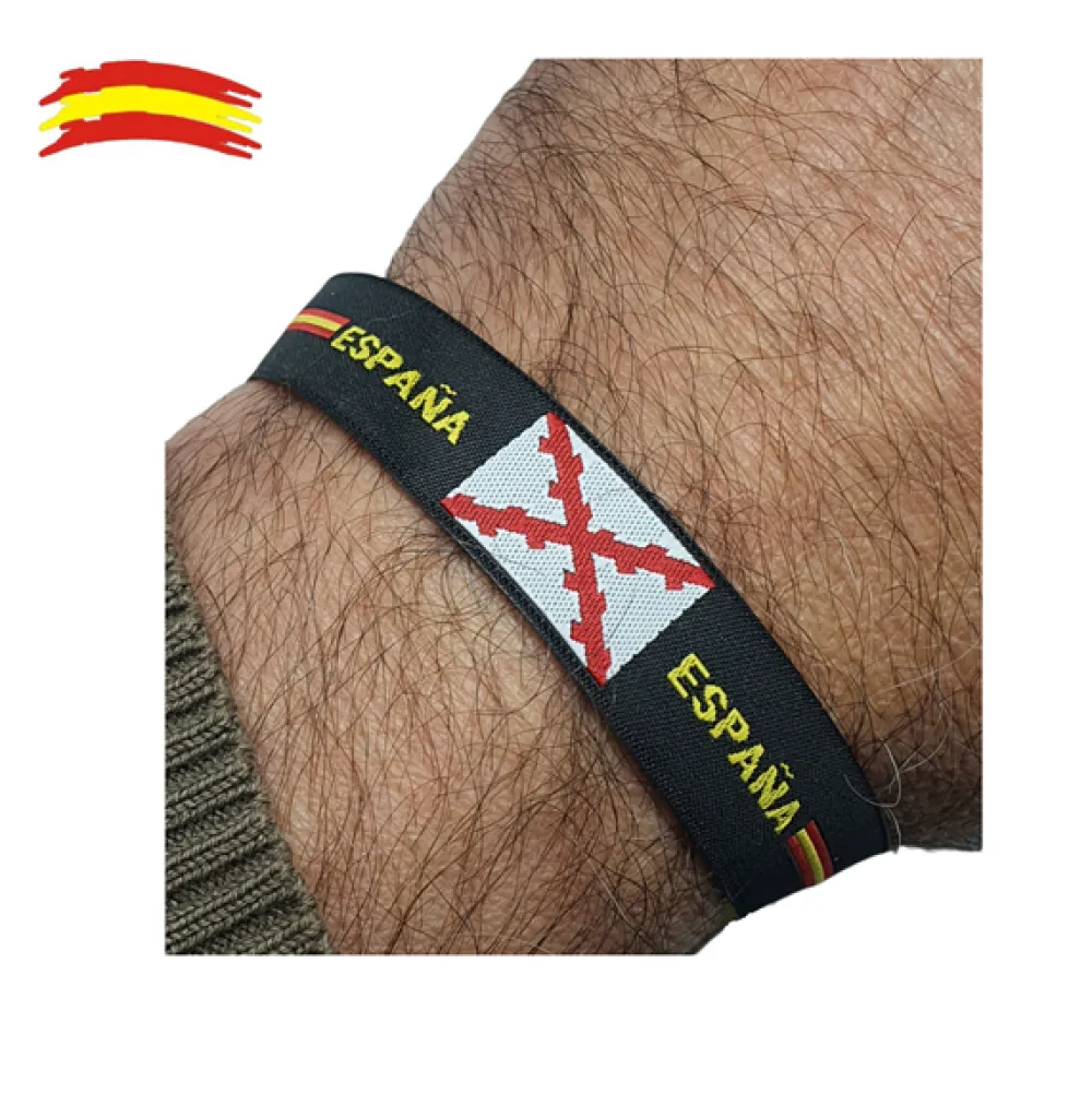 PCMaes Pack pulseras -Cruz de Borgoña 10 unidades