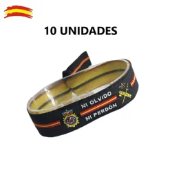 Pack pulseras -Guardia Civil Ni Olvido Ni Perdón 10 unidades