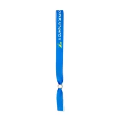 Pack 6 pulseras tela azul -