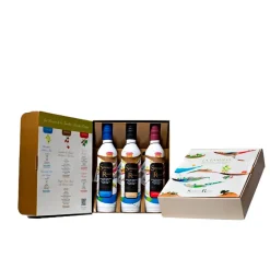 Pack regalo Aceite de Oliva Virgen Extra Gourmet - 3 x 500 ml Sabor suave, medio e intenso