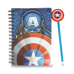 Pack Regalo Karactermania Cuaderno más Lápiz Capitán América 24x23x2.5