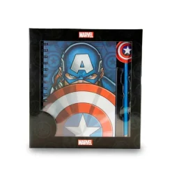 Pack Regalo Karactermania Cuaderno más Lápiz Capitán América 24x23x2.5