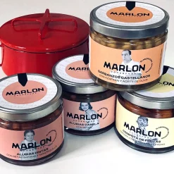 Hot MARLON conservas Pack 2 - SaborCollection - Garbanzos, Alubias y Compota - 4 unidades x 580 ml y 690 gr