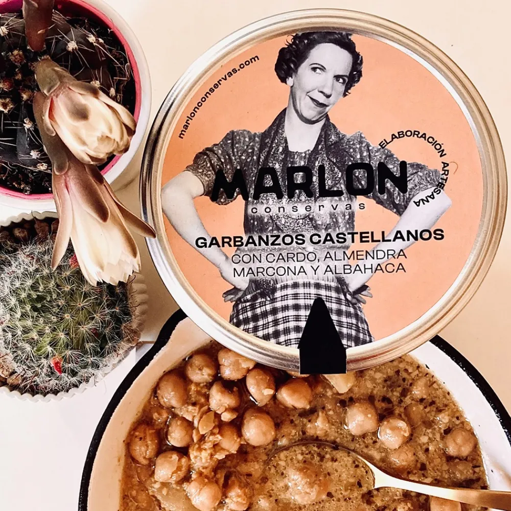 Discount MARLON conservas Pack 4 -Sabor mediterráneo: Garbanzos Pedrosillanos, Castellanos, Fabada, Crema de membrillo, Lentejas y Alubias