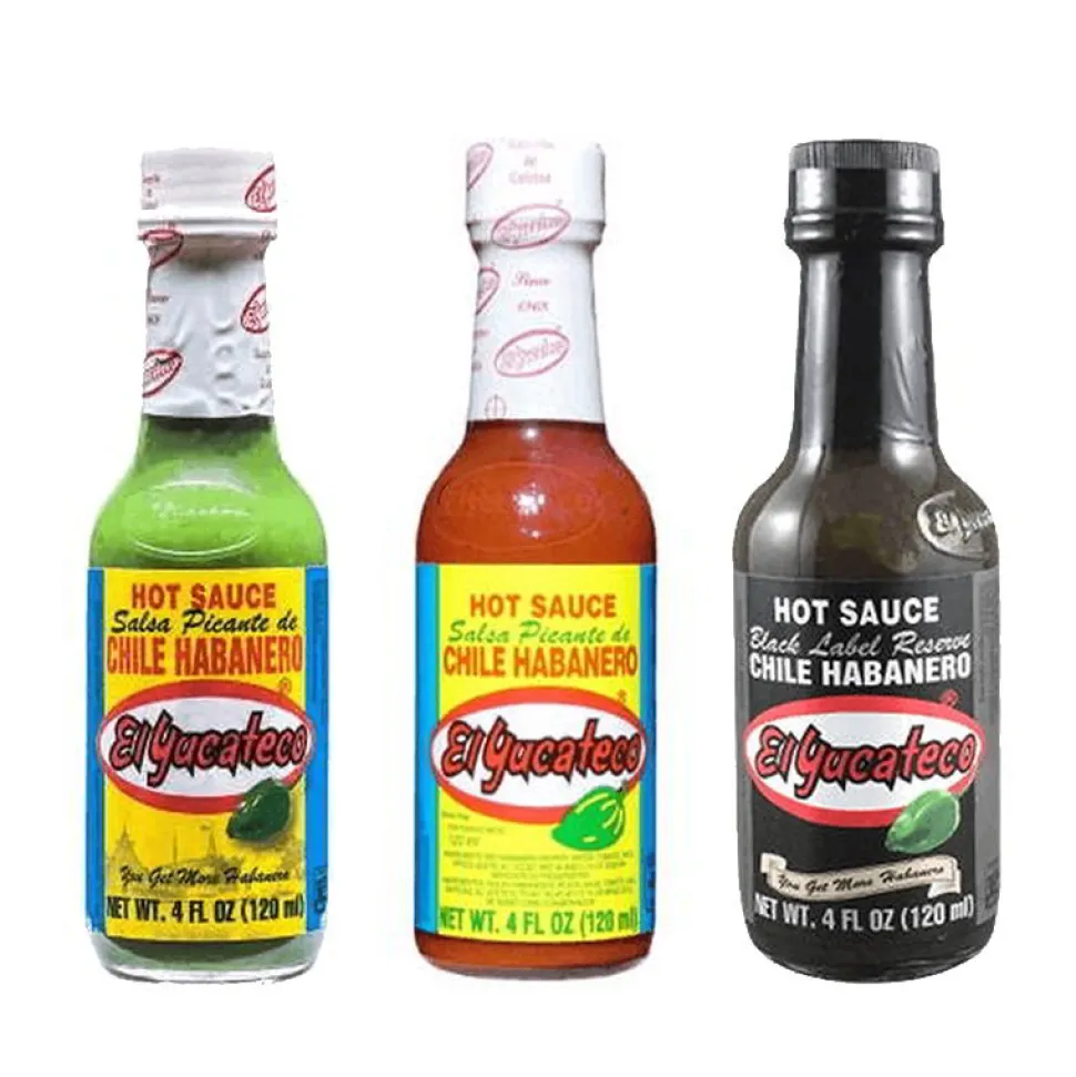 Pack salsas habanero El Yucateco 3 x 120ml