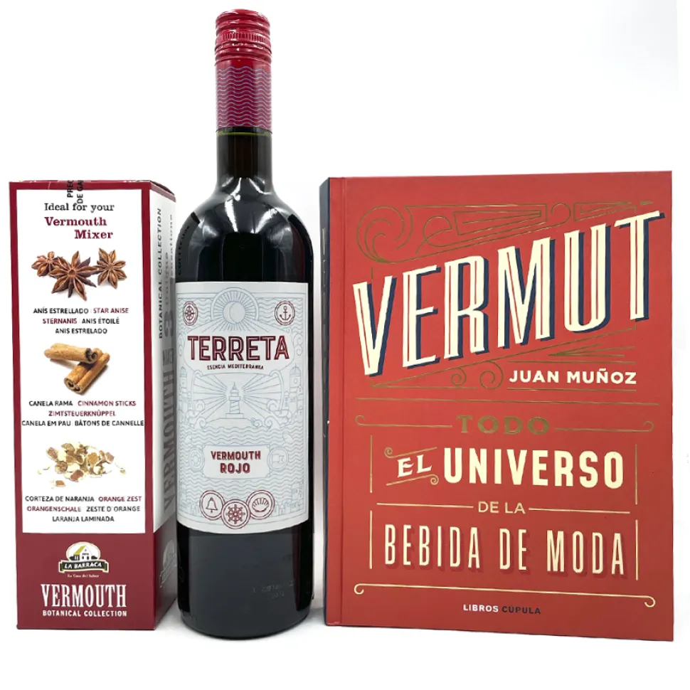Pack Vermut Botella + Caja de Botánicos + Libro
