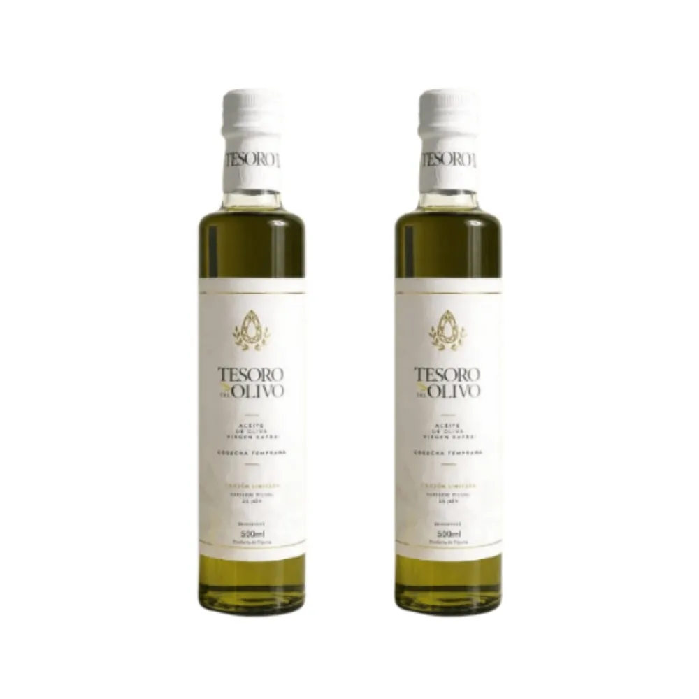 Hot Tesoro del Olivo Pack 2x500ml - Aceite de Oliva Virgen Extra Premium de Jaén