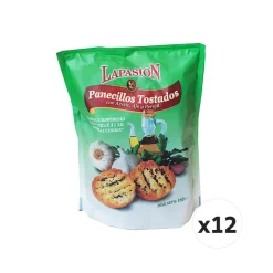 Discount LAPASIÓN Panecillos tostados con aceite, ajo y perejil - 12 x 160 g