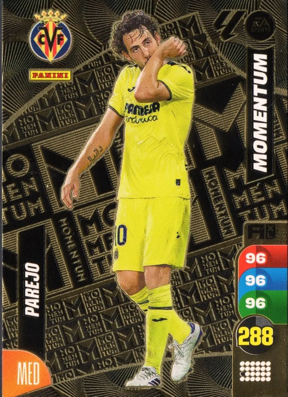Discount Panini España Parejo Momentum Villarreal CF cromo Adrenalyn XL 2024 2025 La liga 24/25