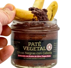 New La Conservera del Prepirineo Paté Vegetal de Olivas de Aragón con Cebolla - Pack 4 unidades