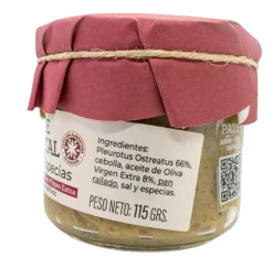New La Conservera del Prepirineo Paté Vegetal de Setas con Especias - Pack 4 unidades