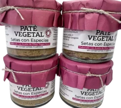 New La Conservera del Prepirineo Paté Vegetal de Setas con Especias - Pack 4 unidades