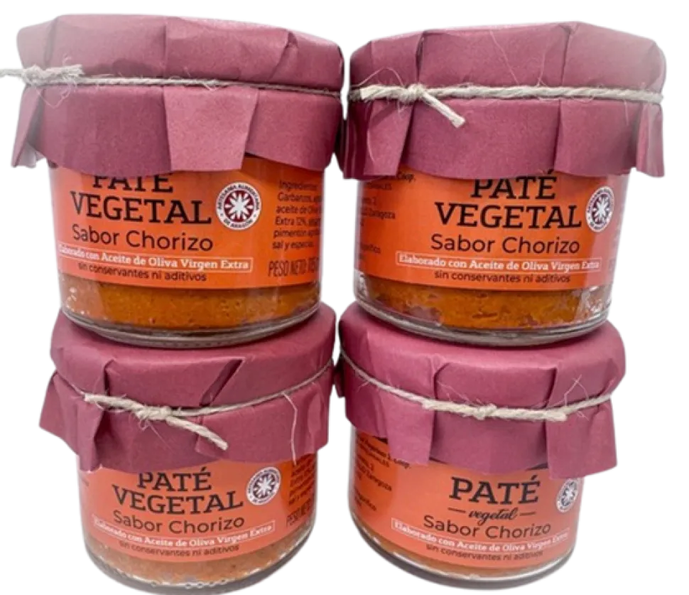Paté Vegetal sabor Chorizo - Pack 4 unidades