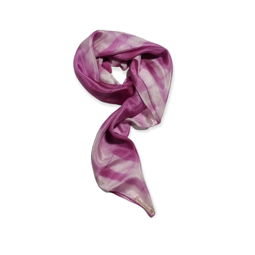 Pañuelo de seda natural modelo Hermes Petunia