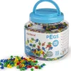 Pegs. Bote 2600 pinchos 10mm. Colores clásicos para mosaicos